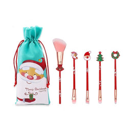 Festive Christmas makeup brushes