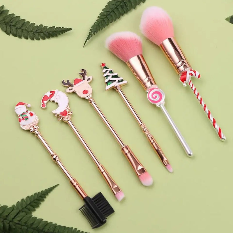 Xmas makeup brushes