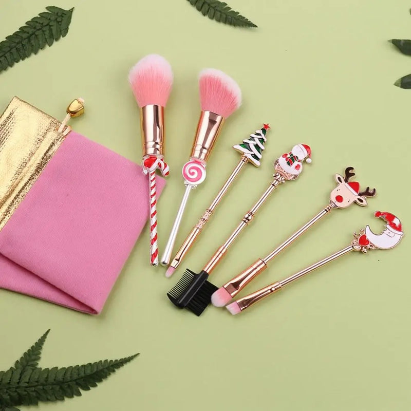 Xmas makeup brushes