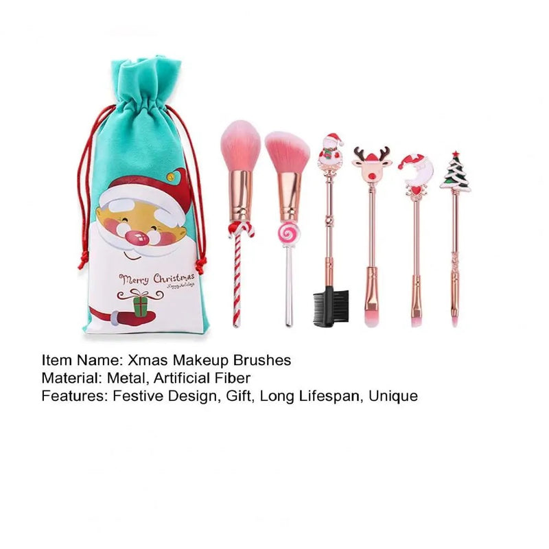 Xmas makeup brushes