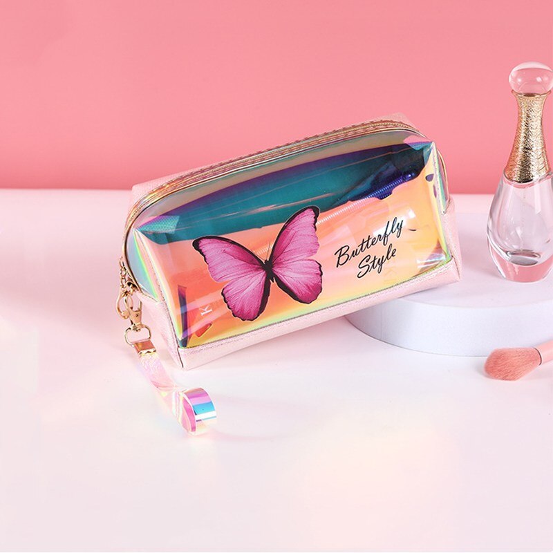 Laser Butterfly Cosmetic Bag Waterproof