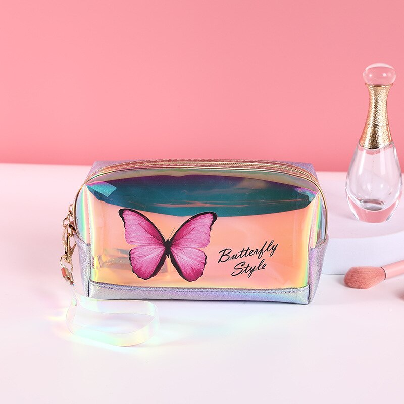 Laser Butterfly Cosmetic Bag Waterproof