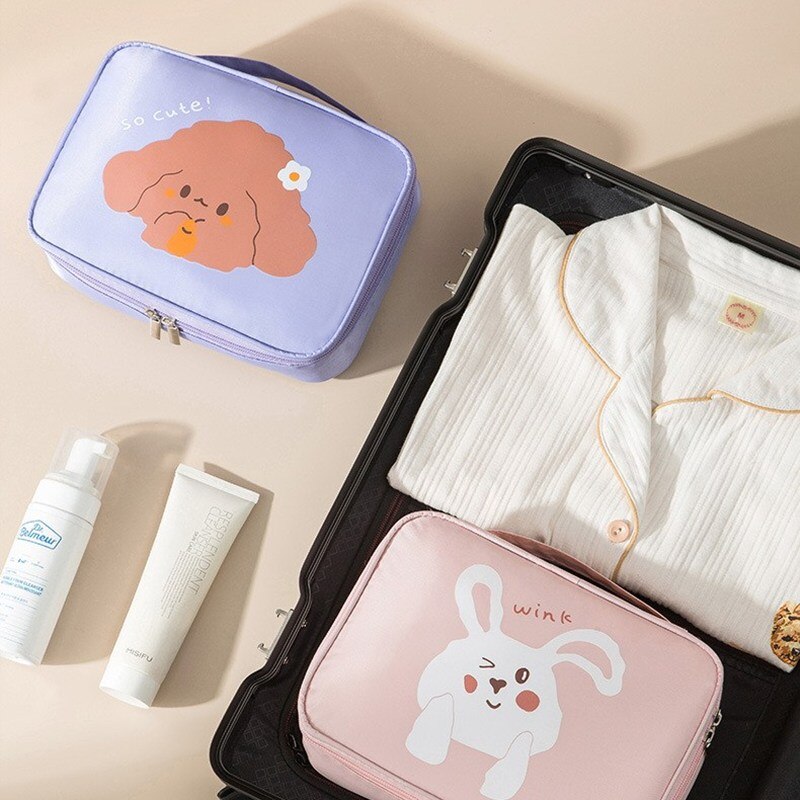 Cute Girl Cosmetic Bag Waterproof