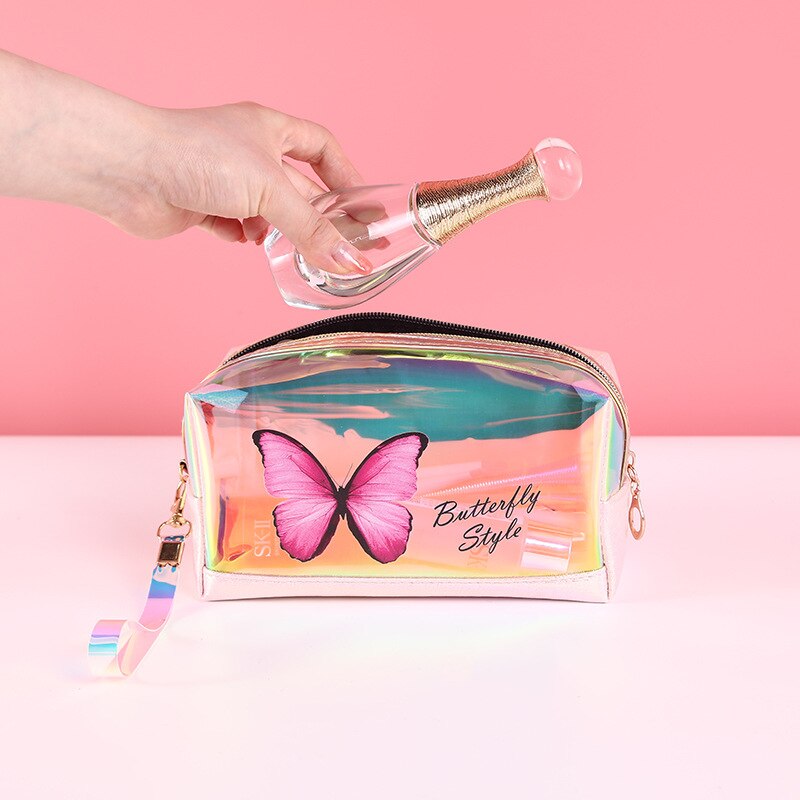 Laser Butterfly Cosmetic Bag Waterproof