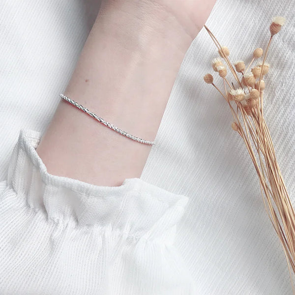 Sparkling Gypsophila Adjustable Bracelet