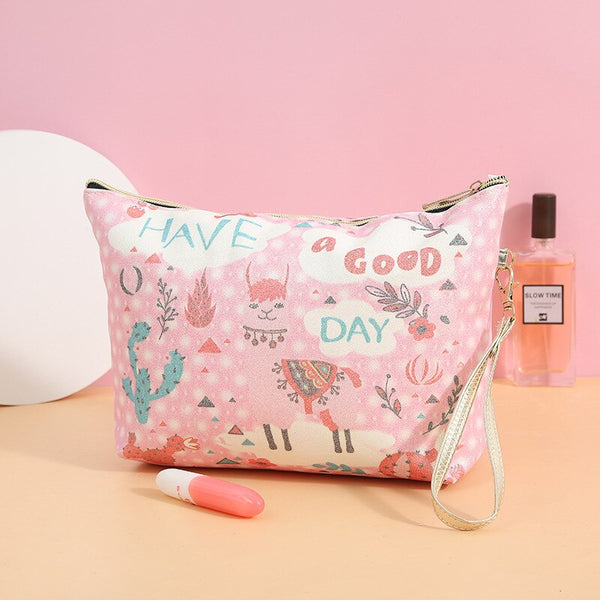 Cartoon Flower Makeup Bag