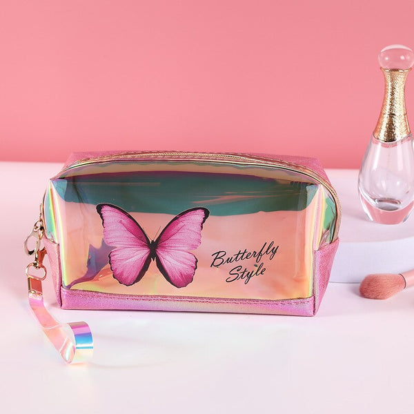 Laser Butterfly Cosmetic Bag Waterproof