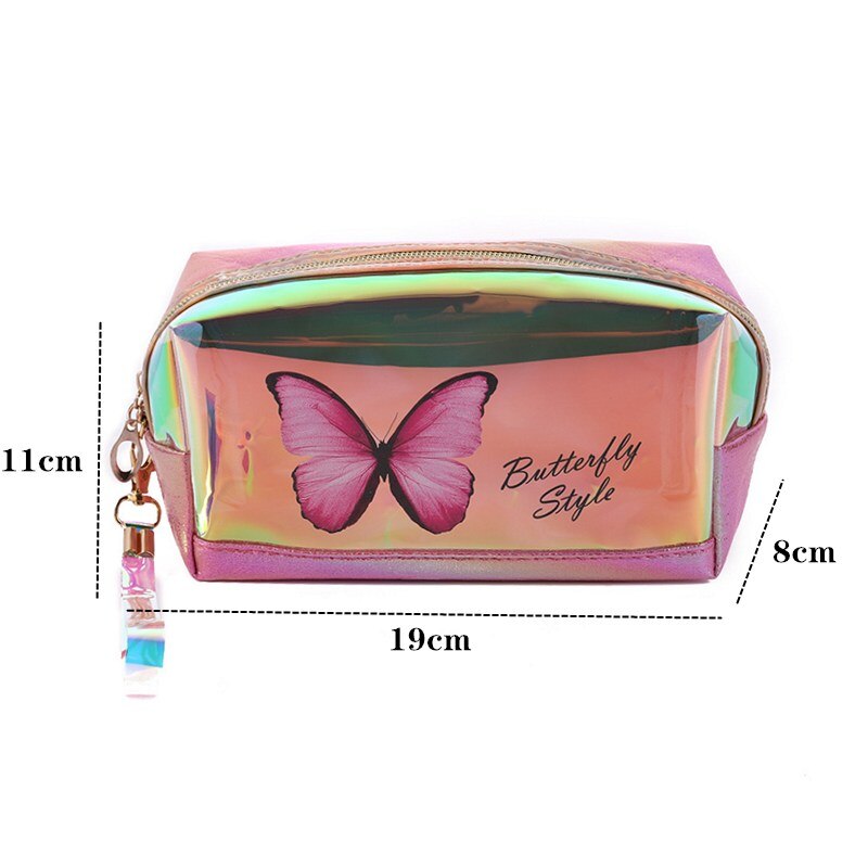 Laser Butterfly Cosmetic Bag Waterproof