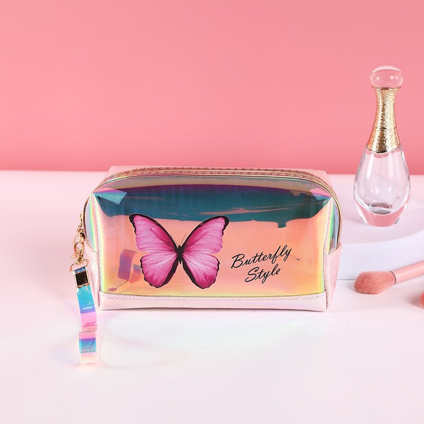 Laser Butterfly Cosmetic Bag Waterproof