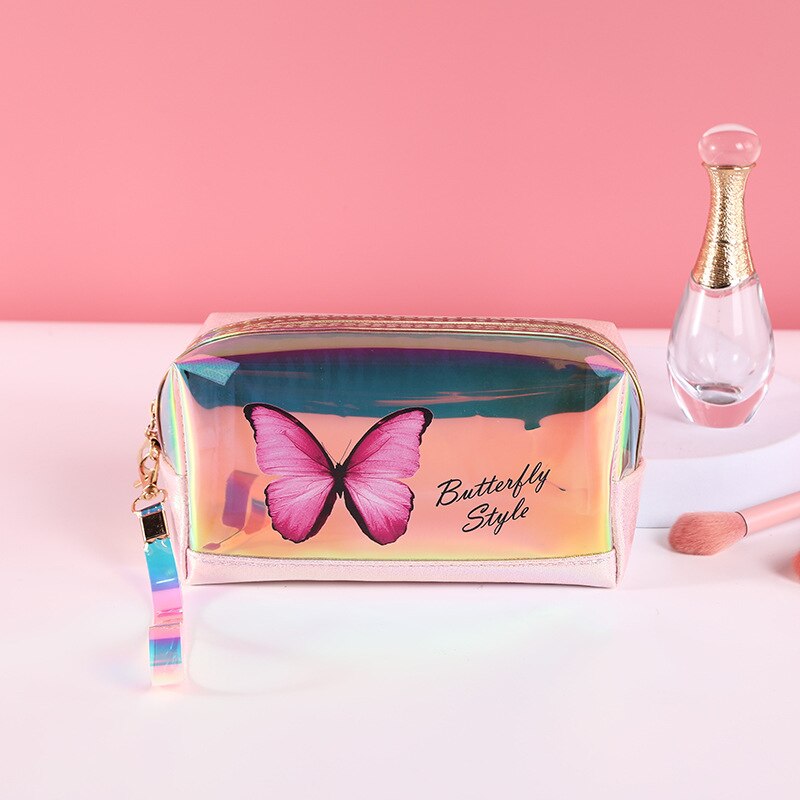 Laser Butterfly Cosmetic Bag Waterproof