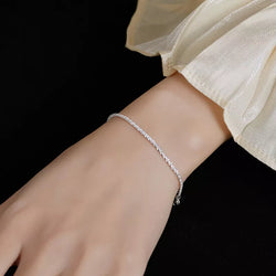 Sparkling Gypsophila Adjustable Bracelet