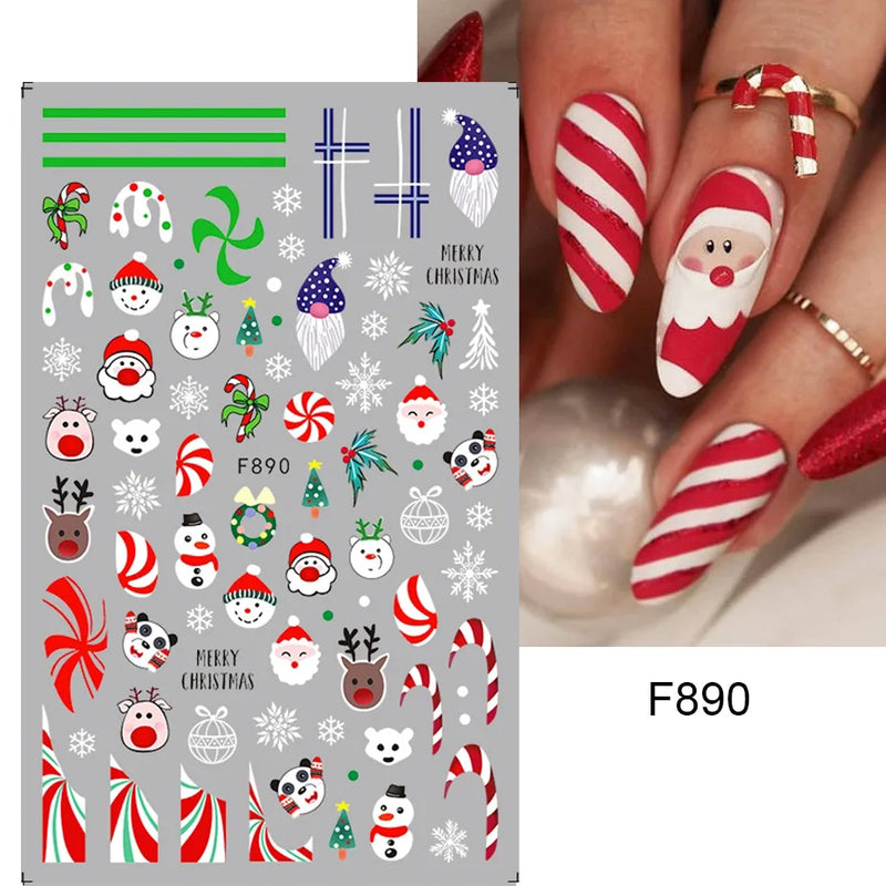 Laser Snowflake 3D Nail Decal