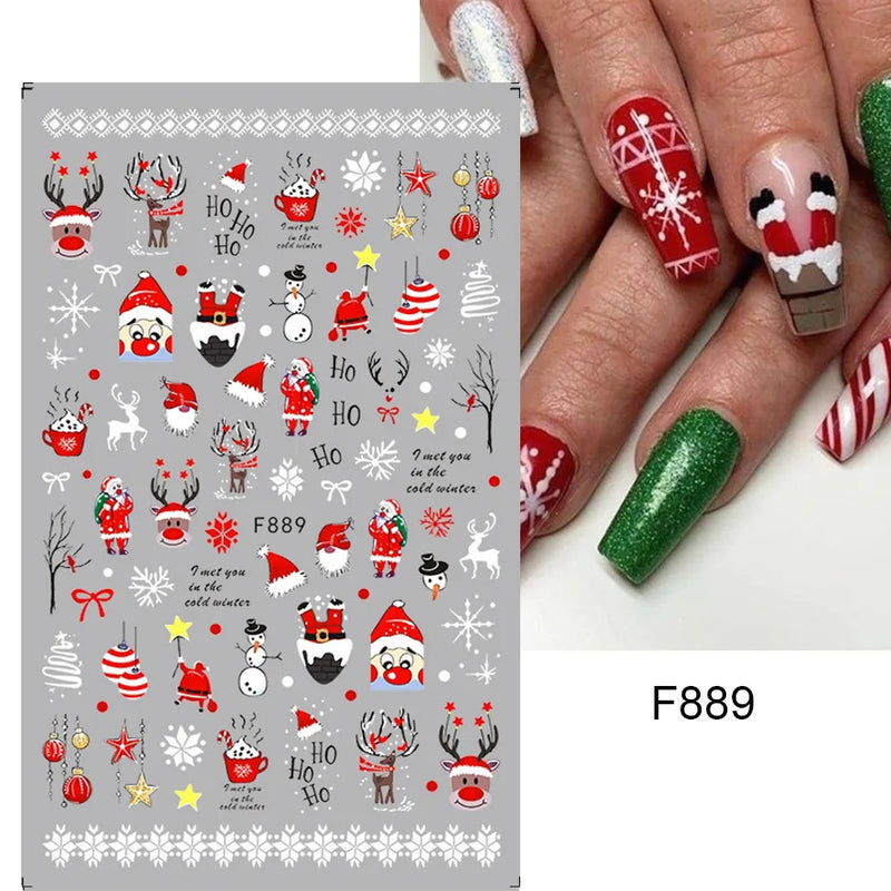 Laser Snowflake 3D Nail Decal