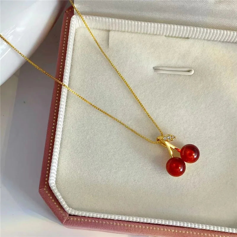 Red Cherry Necklace