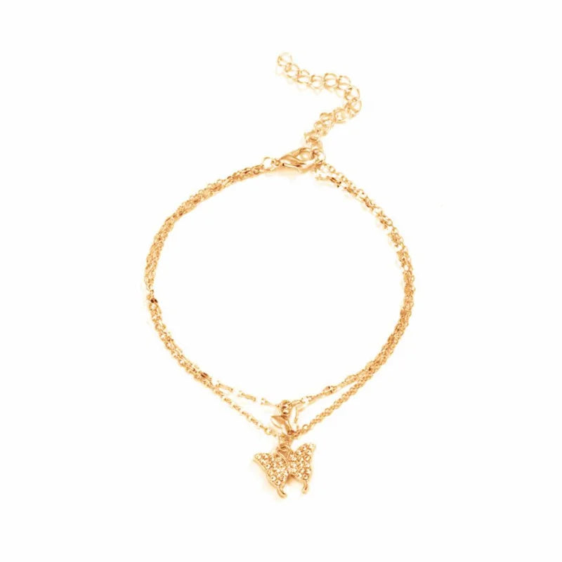 Shiny Butterfly Anklet