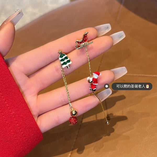 Santa Claus Drop Earrings