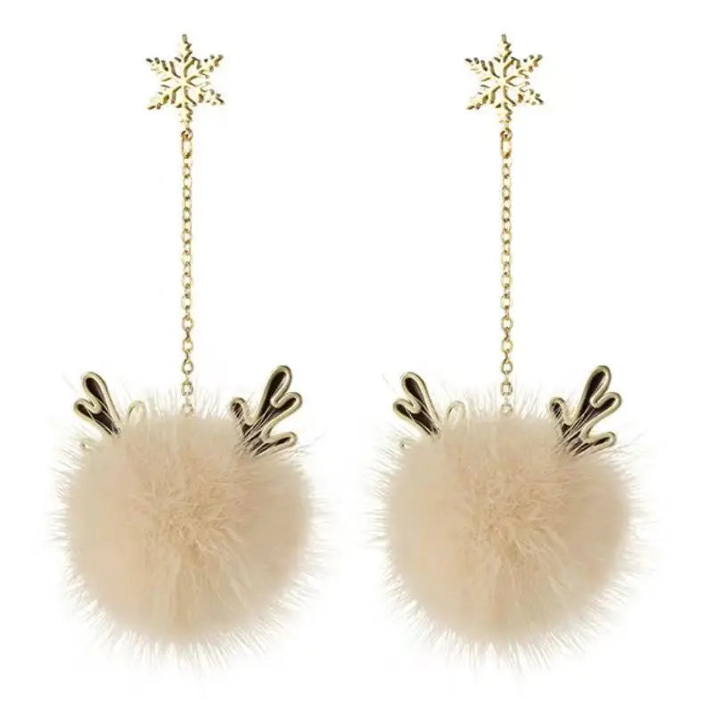 Hair Ball Earrings