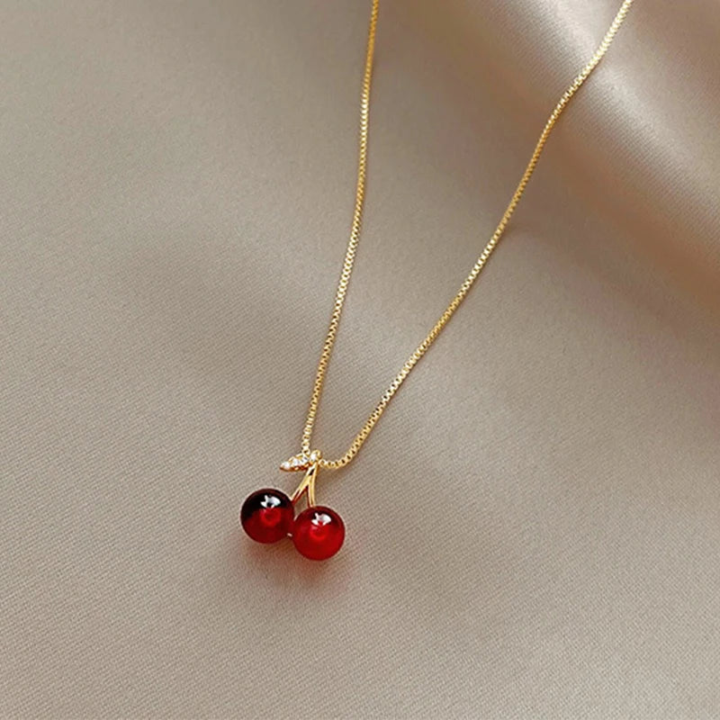 Red Cherry Necklace