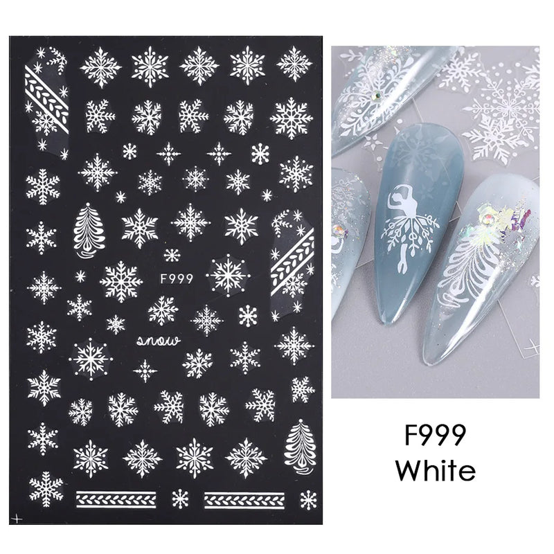 Laser Snowflake 3D Nail Decal