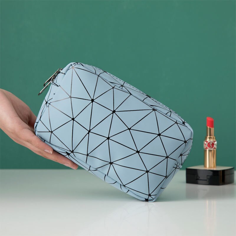 Geometric Line Makeup Bag Waterproof