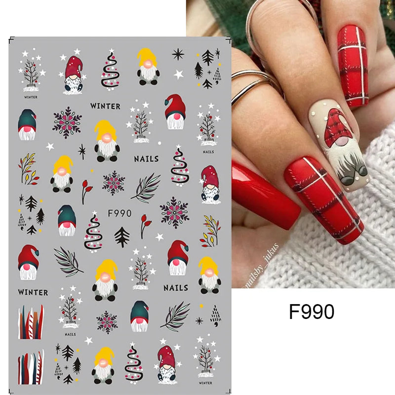 Laser Snowflake 3D Nail Decal