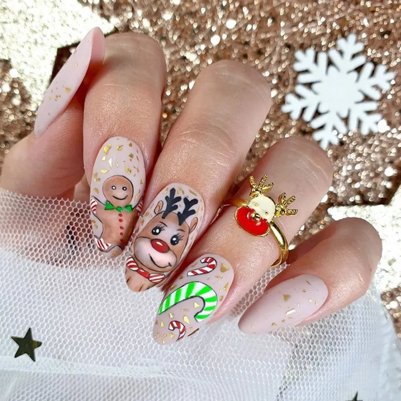 Snowflake Press On Nails