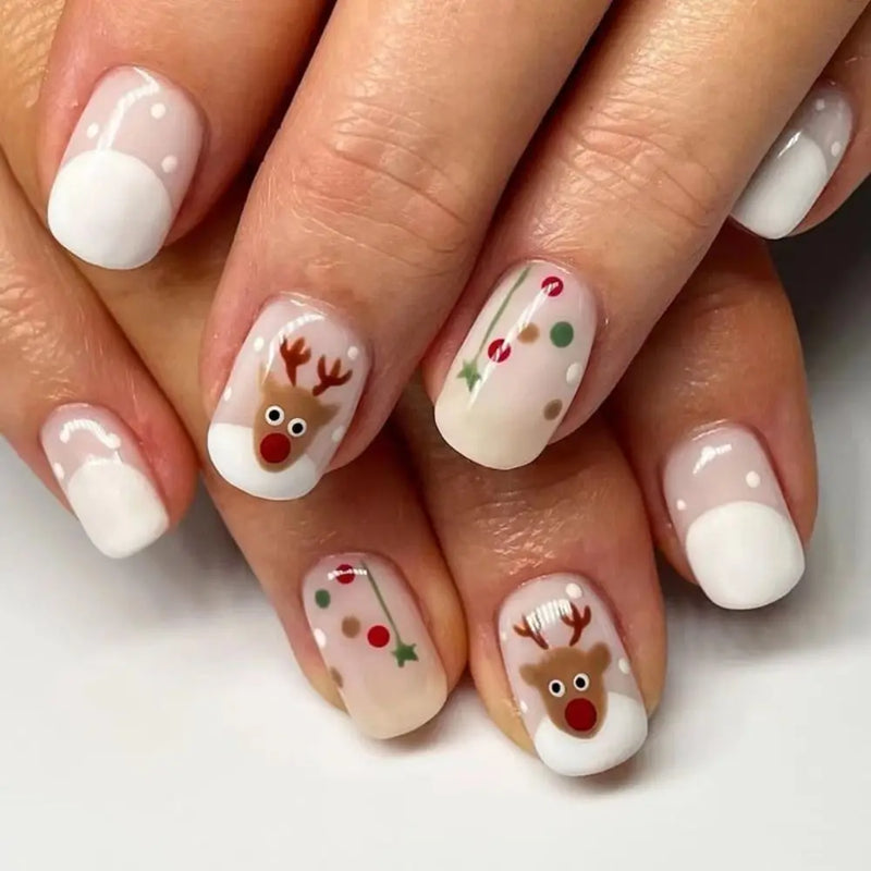 Snowflake Press On Nails