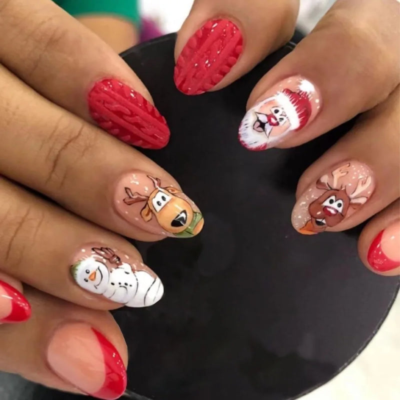 Snowflake Press On Nails