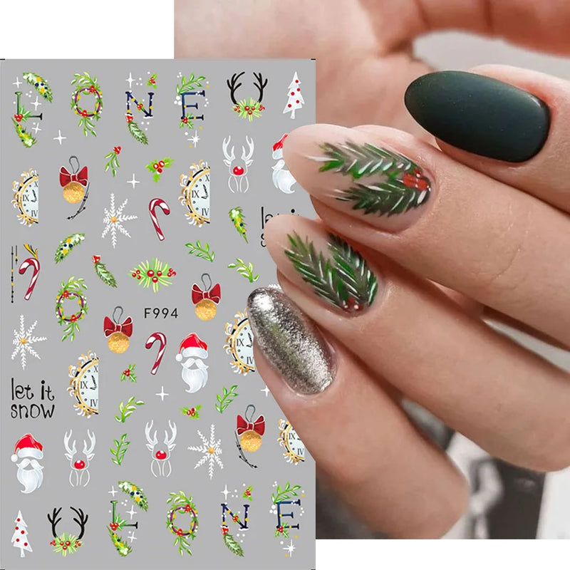 Laser Snowflake 3D Nail Decal