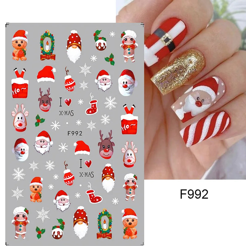 Laser Snowflake 3D Nail Decal