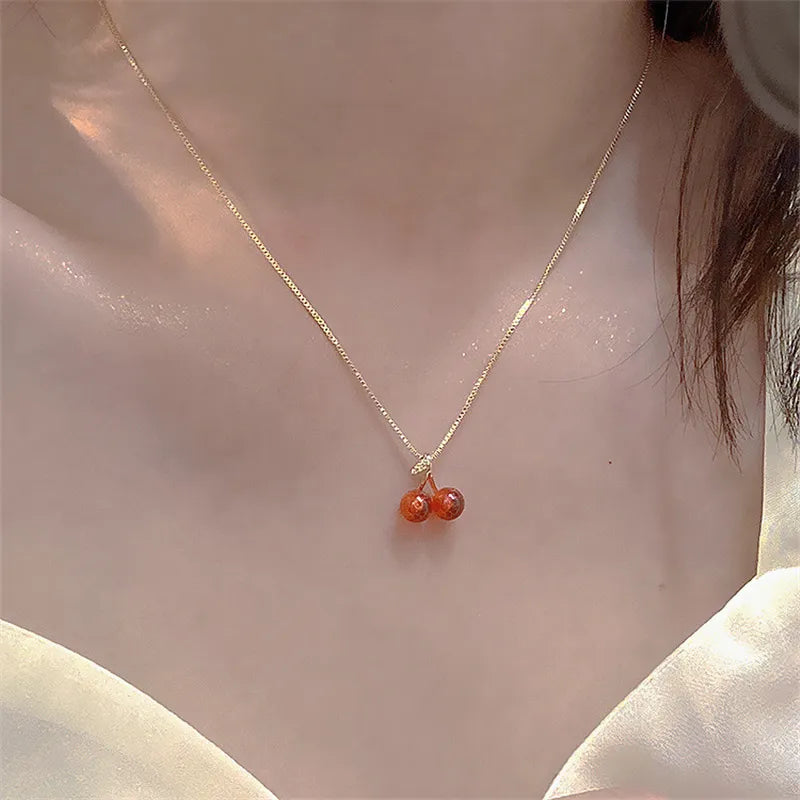 Red Cherry Necklace