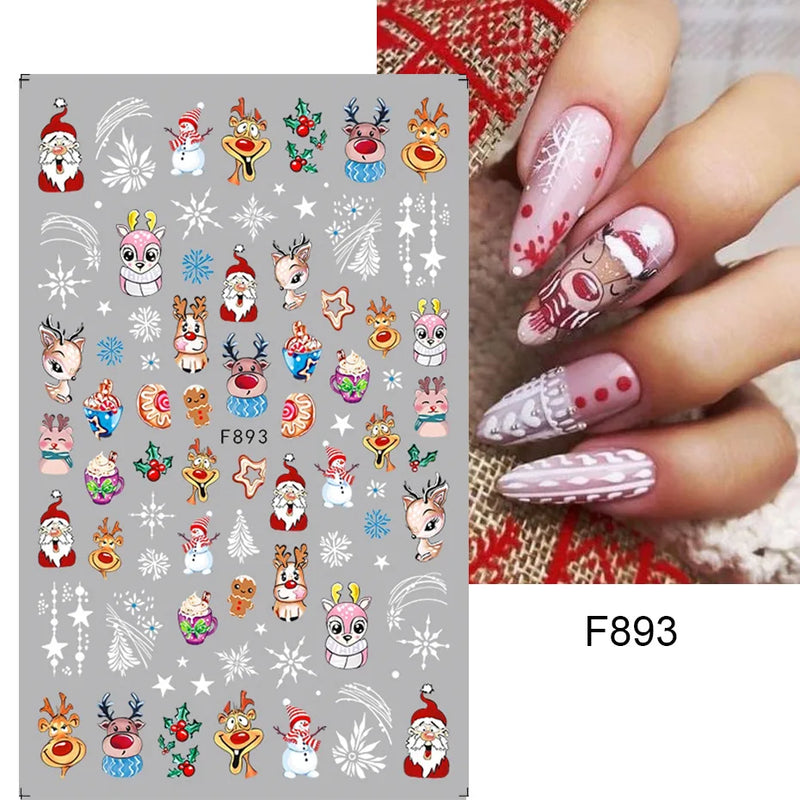 Laser Snowflake 3D Nail Decal