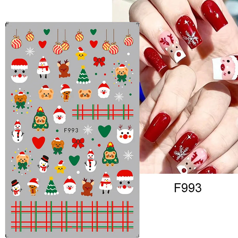 Laser Snowflake 3D Nail Decal