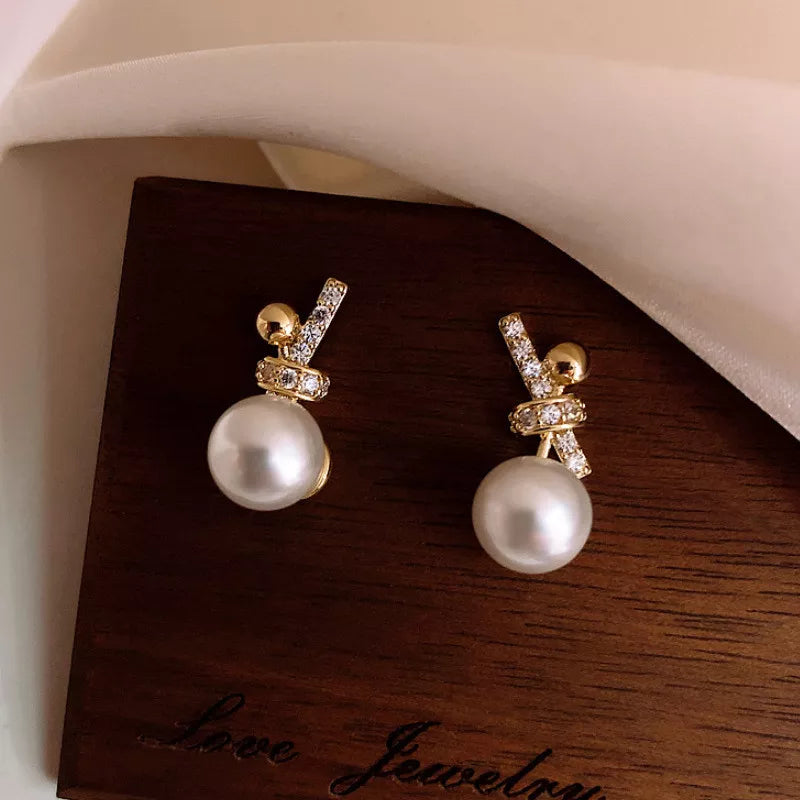 Pearl Stud Earrings