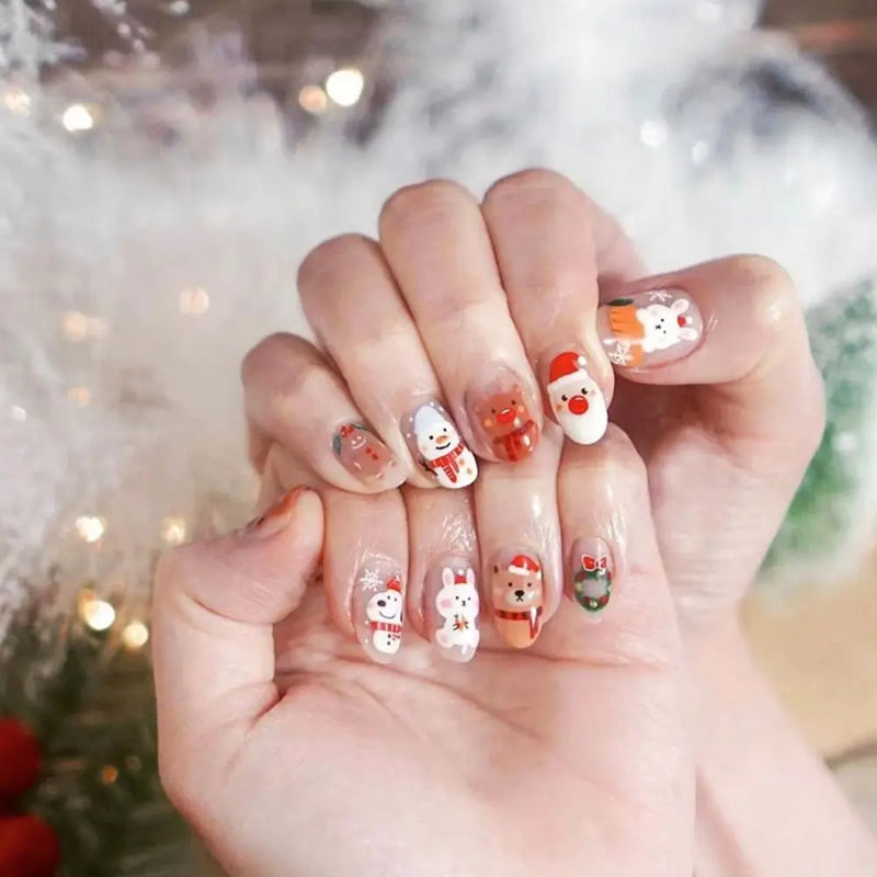 Snowflake Press On Nails