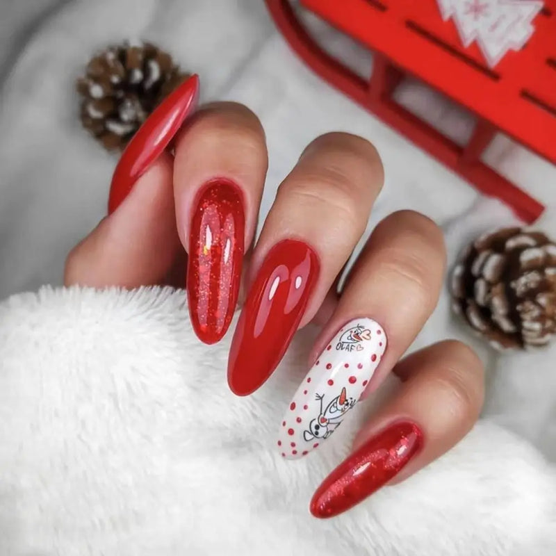 Snowflake Press On Nails