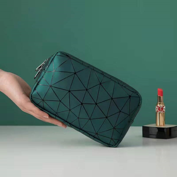 Geometric Line Makeup Bag Waterproof