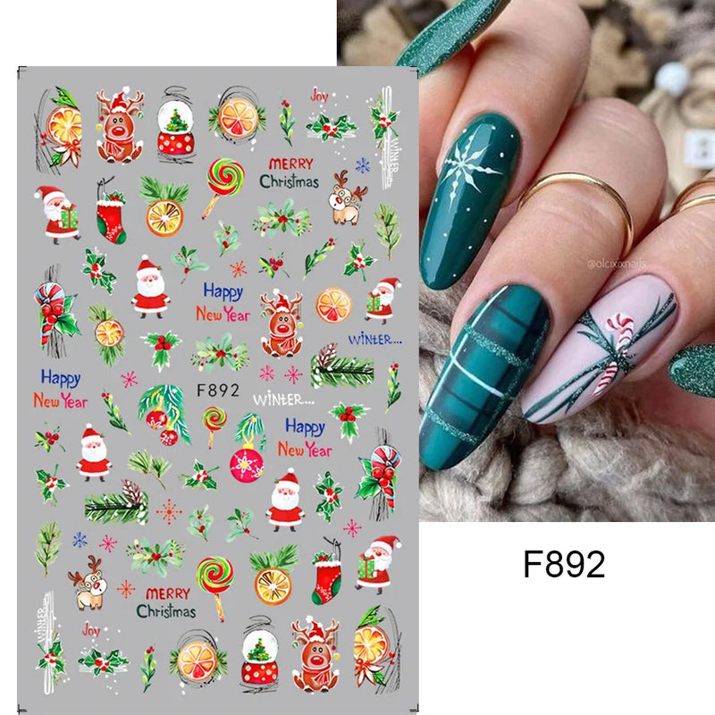 Laser Snowflake 3D Nail Decal