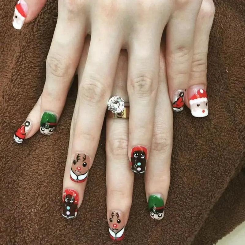 Snowflake Press On Nails