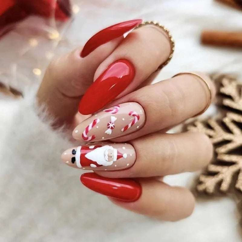 Snowflake Press On Nails