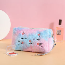 Fur Cat Cosmetic Bag