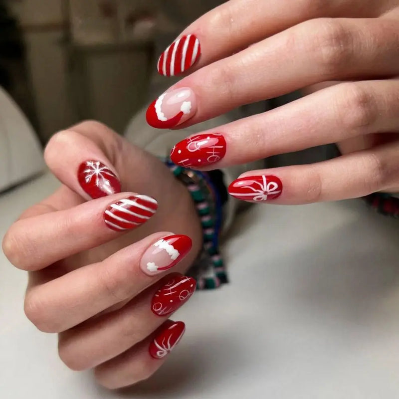 Snowflake Press On Nails