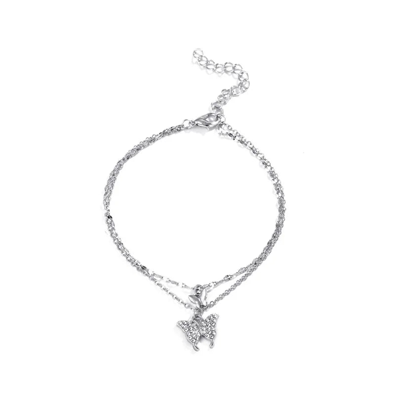 Shiny Butterfly Anklet