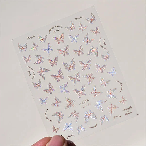 Gold Snowflake 3D Self Adhesive Nail Art Sticker