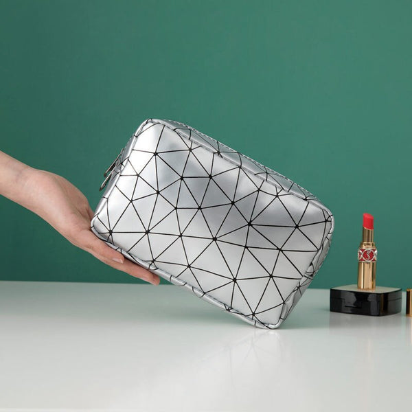 Geometric Line Makeup Bag Waterproof