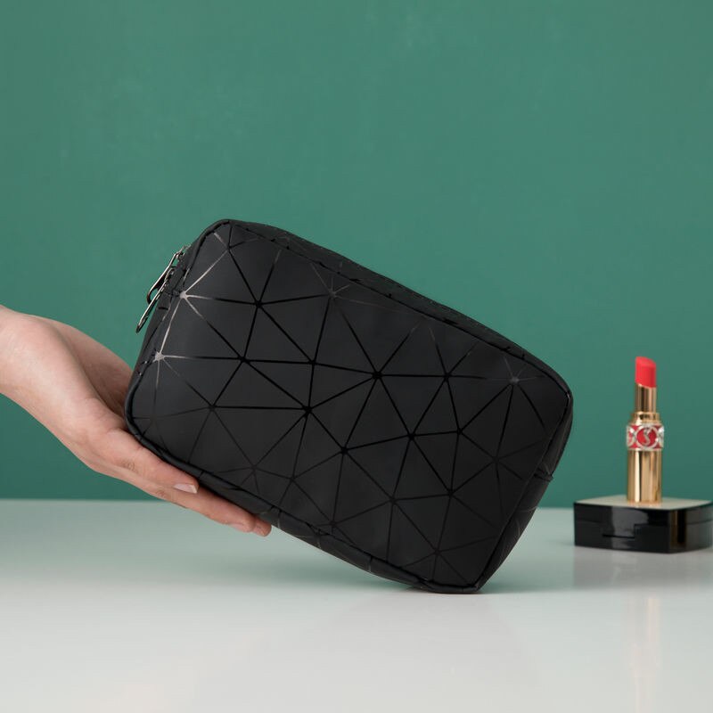 Geometric Line Makeup Bag Waterproof