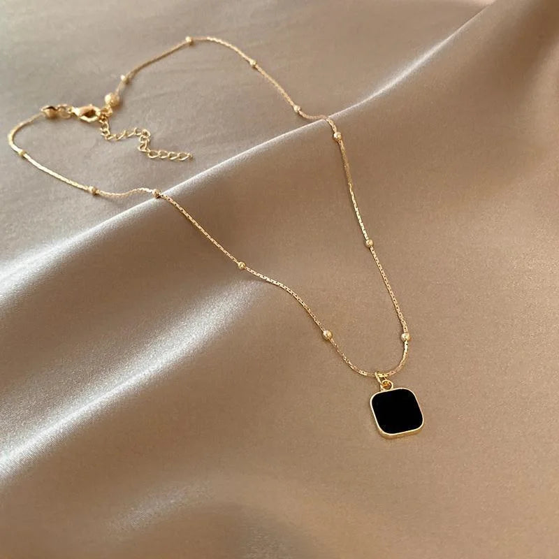 Stainless Steel black Necklace