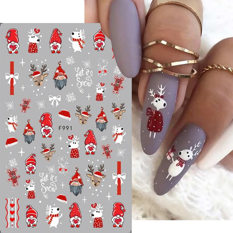 Laser Snowflake 3D Nail Decal