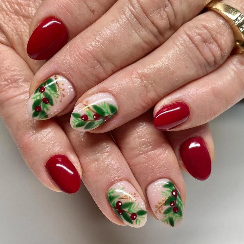 Snowflake Press On Nails