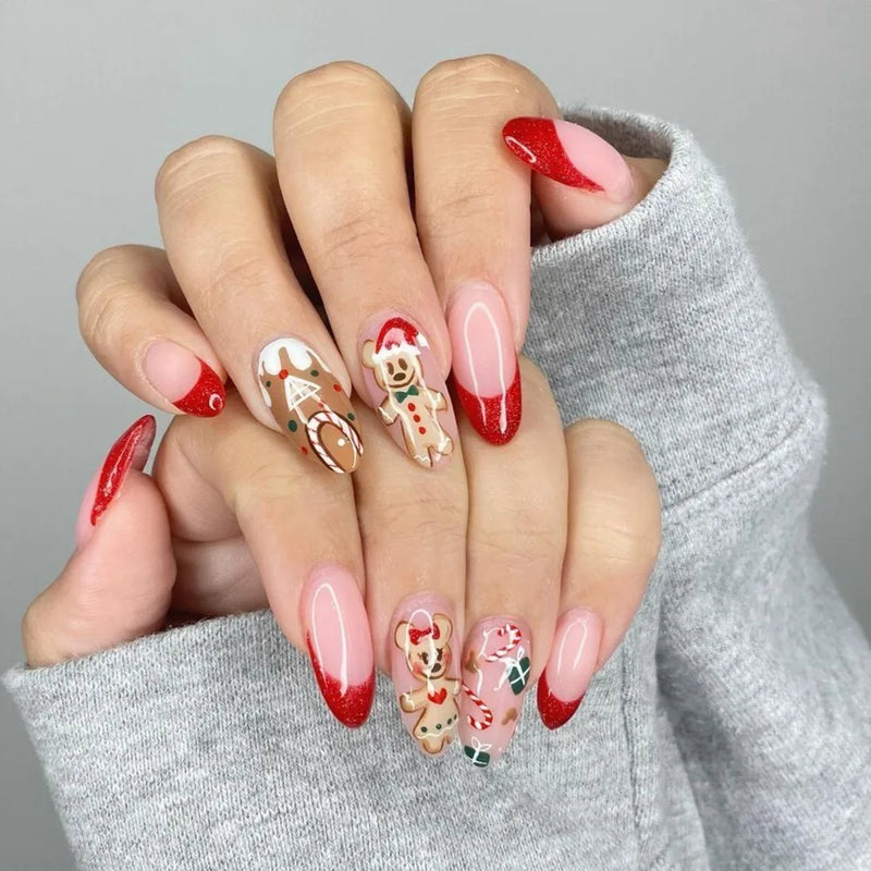 Snowflake Press On Nails